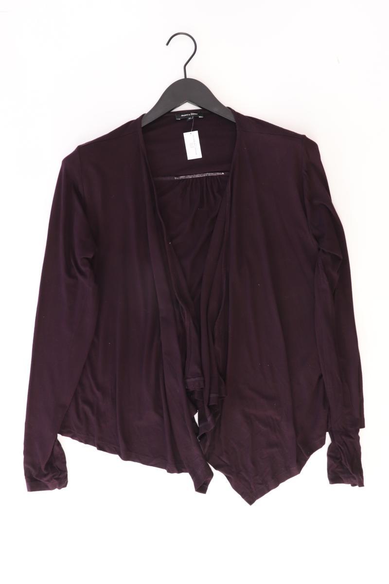 More&More Strickjacke Gr. 38 Langarm lila aus Viskose