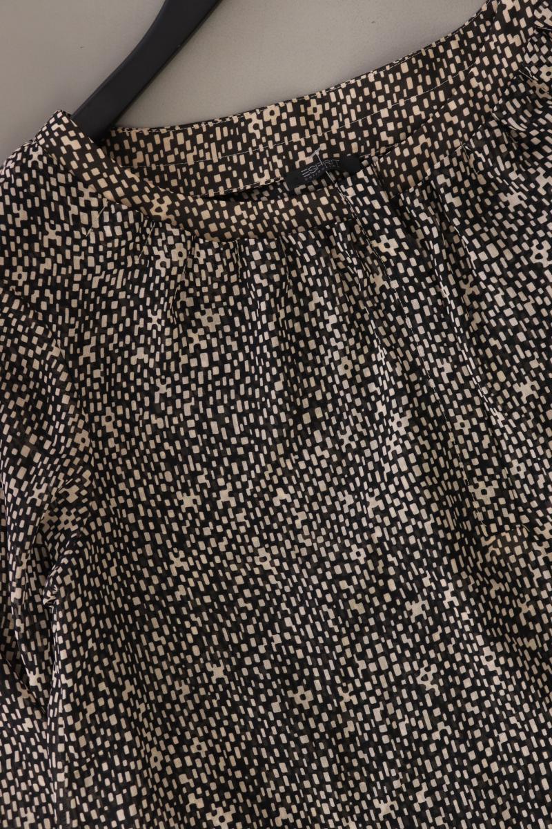 Esprit Collection Langarmbluse Gr. 40 geometrisches Muster braun aus Polyester