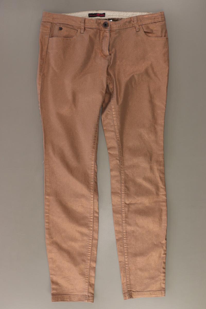 Tom Tailor (Denim) Hose mit Glitzer Gr. W30 gold aus Baumwolle