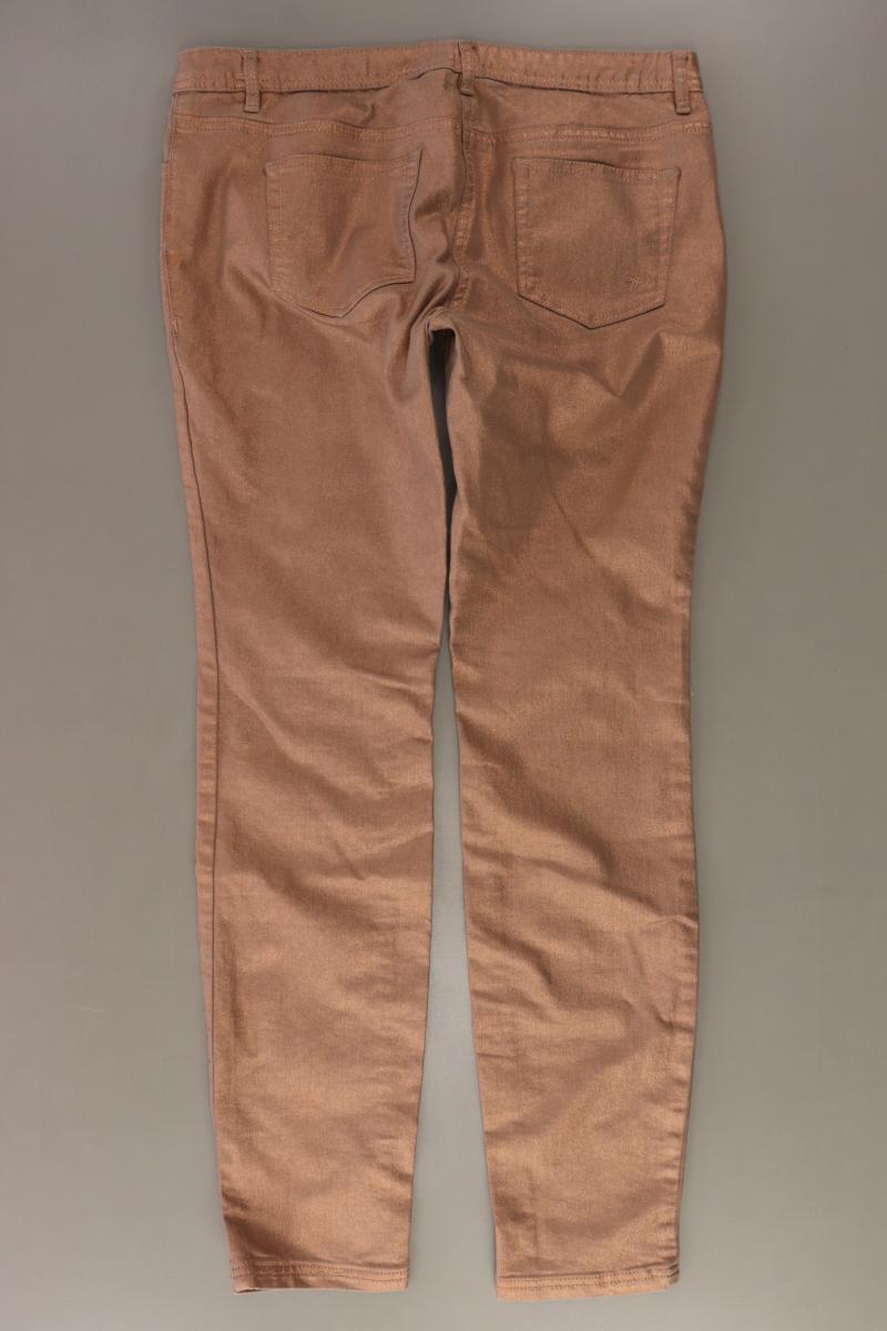 Tom Tailor (Denim) Hose mit Glitzer Gr. W30 gold aus Baumwolle