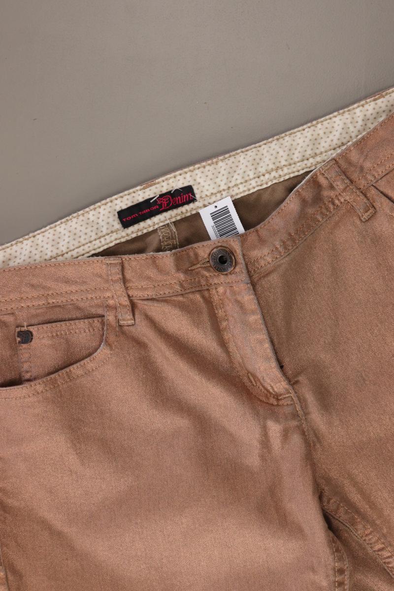 Tom Tailor (Denim) Hose mit Glitzer Gr. W30 gold aus Baumwolle