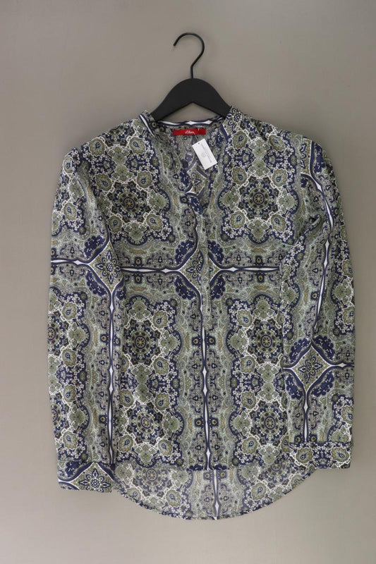 s.Oliver Langarmbluse Gr. 36 mit Paisleymuster mehrfarbig