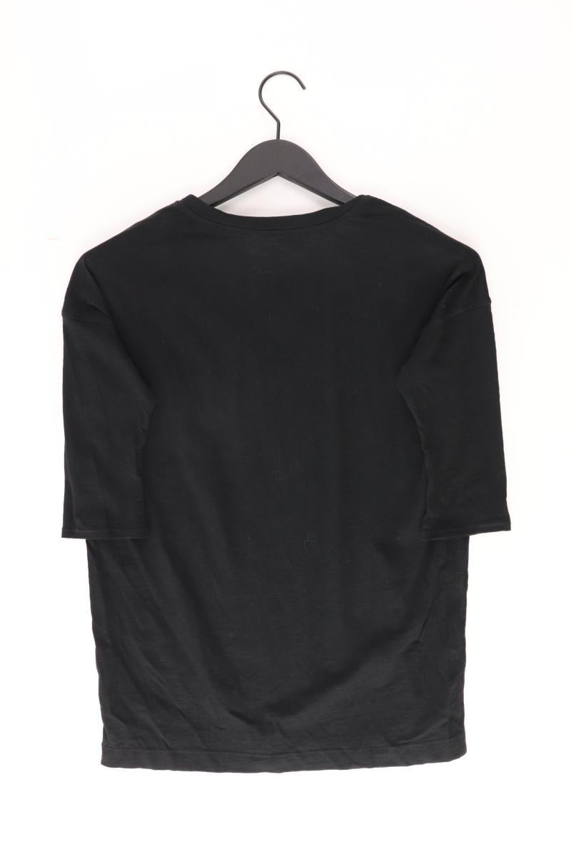 edc by Esprit Shirt mit V-Ausschnitt Gr. S Kurzarm mit Pailletten schwarz