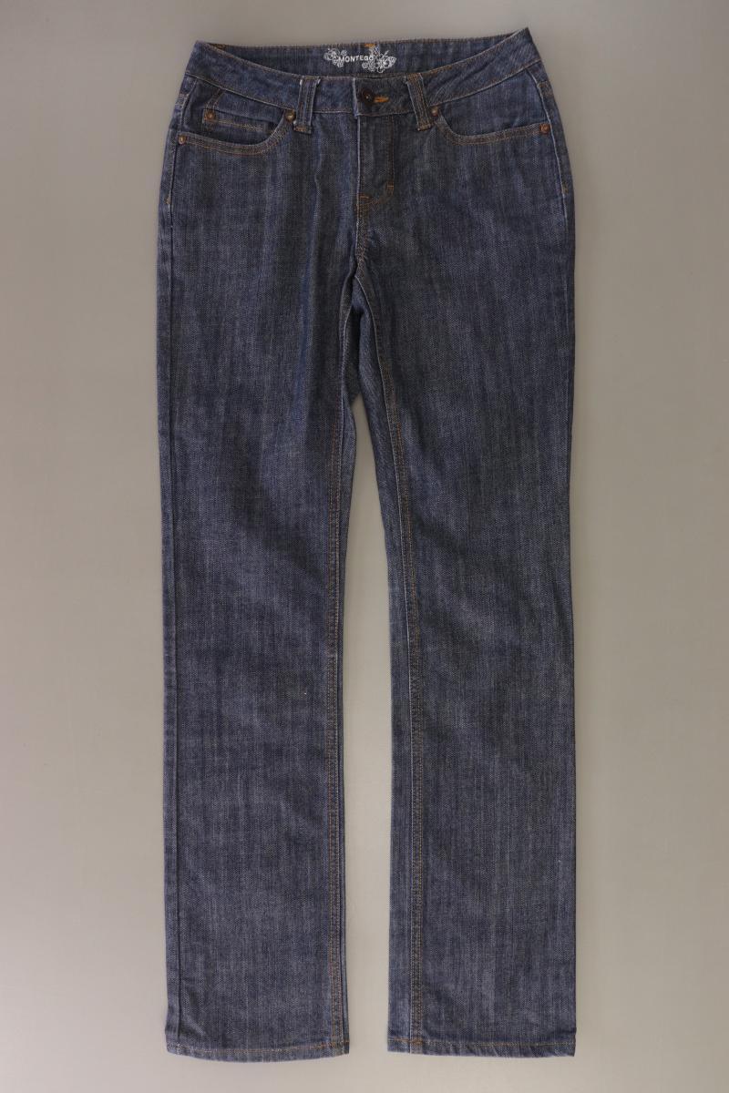 Montego Straight Jeans Gr. XS/L34 blau aus Baumwolle