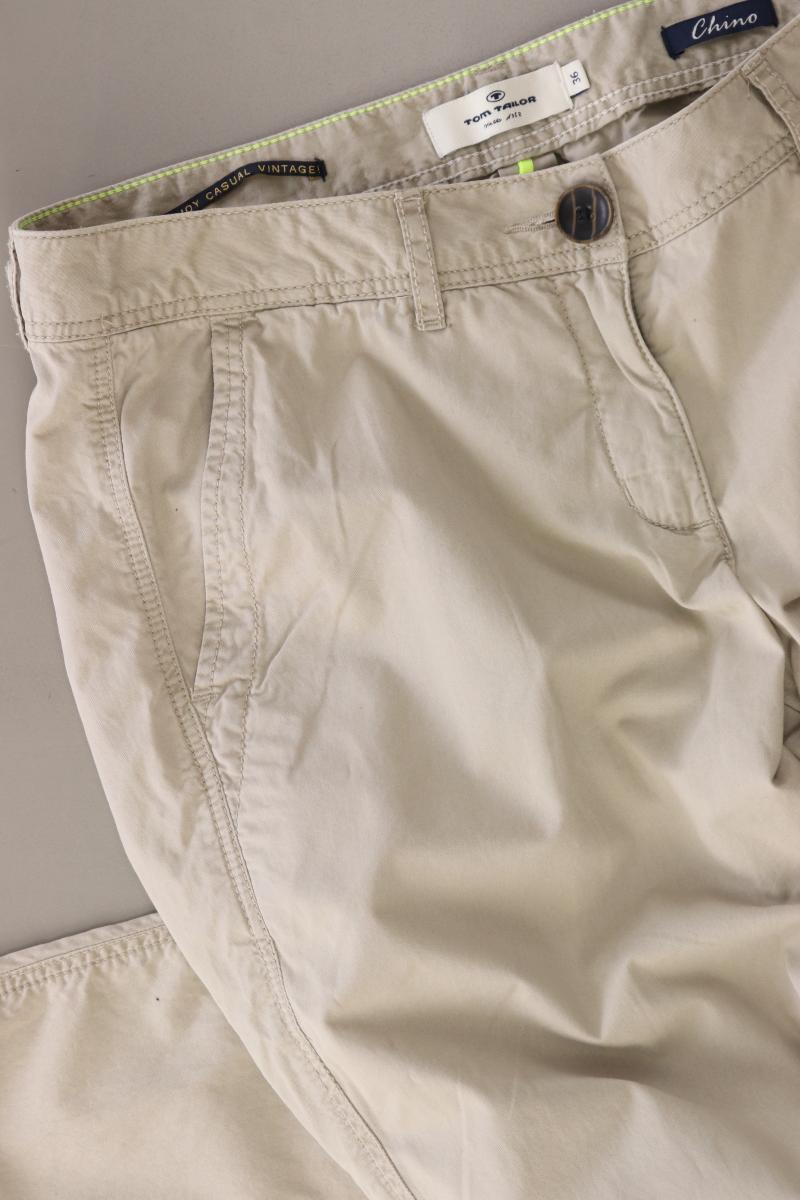 Tom Tailor Chinohose Gr. 36 creme aus Baumwolle