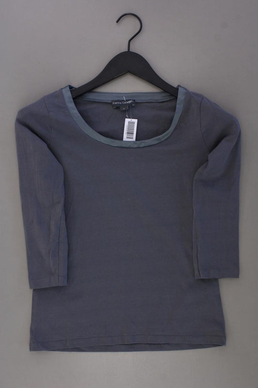 Franco Callegari Regular Shirt Gr. S 3/4 Ärmel grau aus Baumwolle