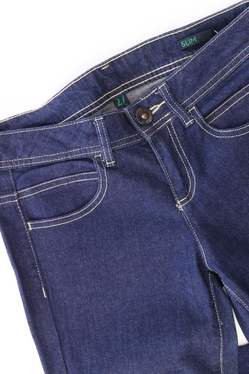 Benetton Skinny Jeans Gr. W27 blau aus Baumwolle