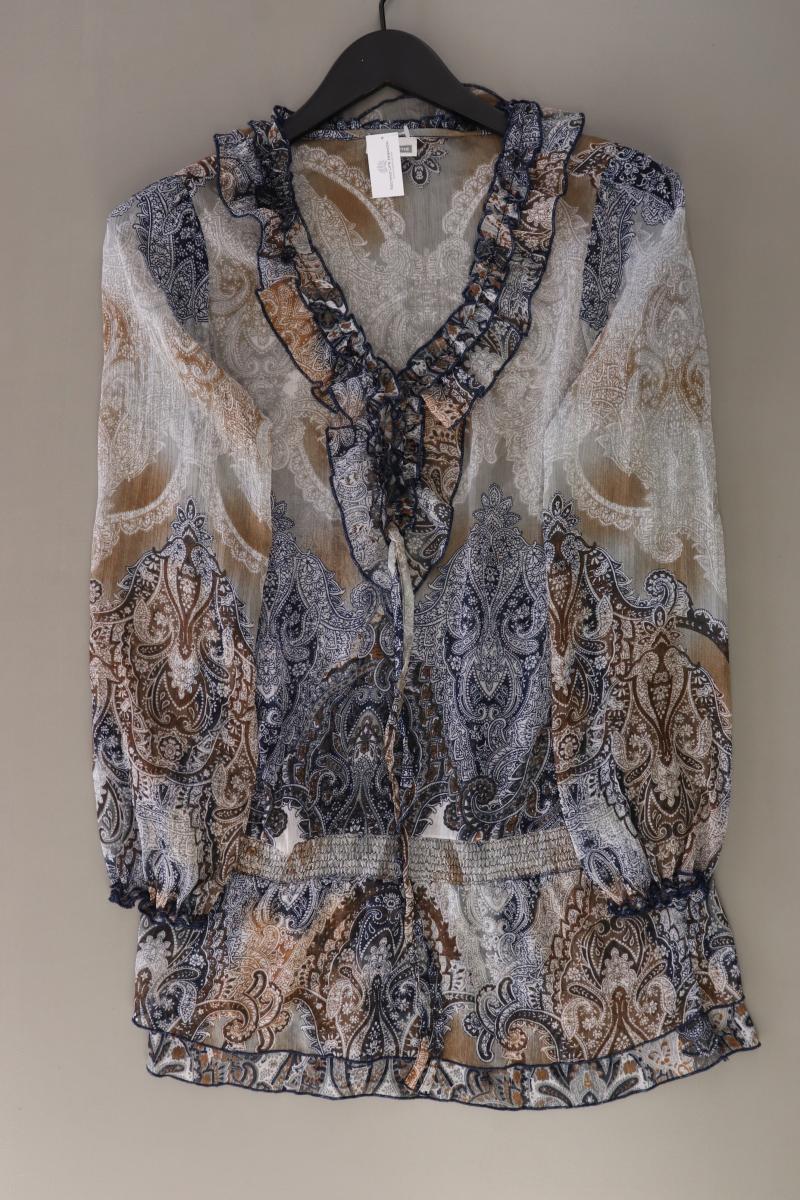Street One Rüschenbluse Gr. 38 3/4 Ärmel mehrfarbig aus Polyester