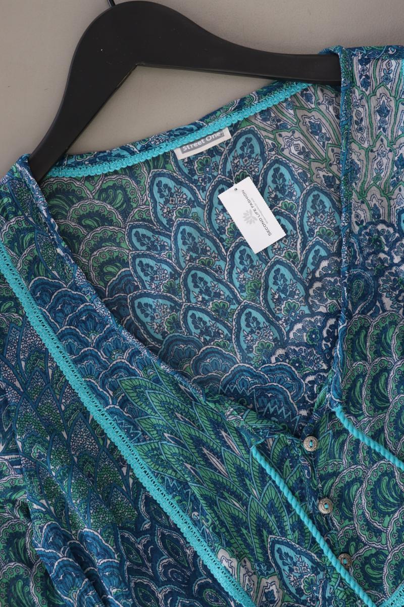Street One Classic Bluse Gr. 40 3/4 Ärmel türkis aus Polyester