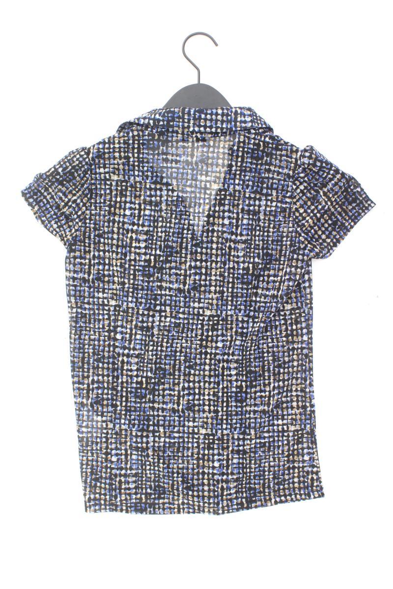 Esprit Collection Kurzarmbluse Gr. XS blau aus Polyester