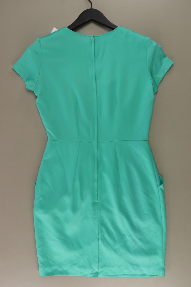 H&M Kleid Gr. 36 Kurzarm grün aus Polyester
