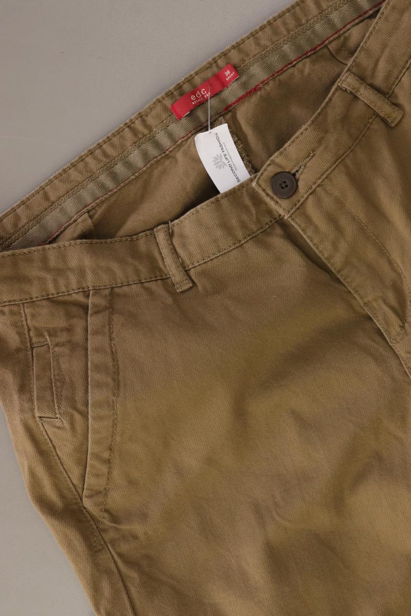 edc by Esprit Chinohose Gr. 38 olivgrün aus Baumwolle
