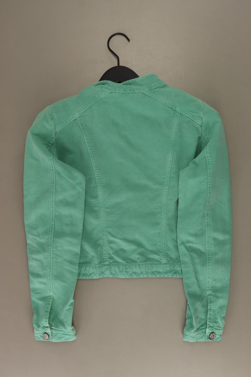 Qiero! Kurzjacke Gr. 36 grün aus Baumwolle