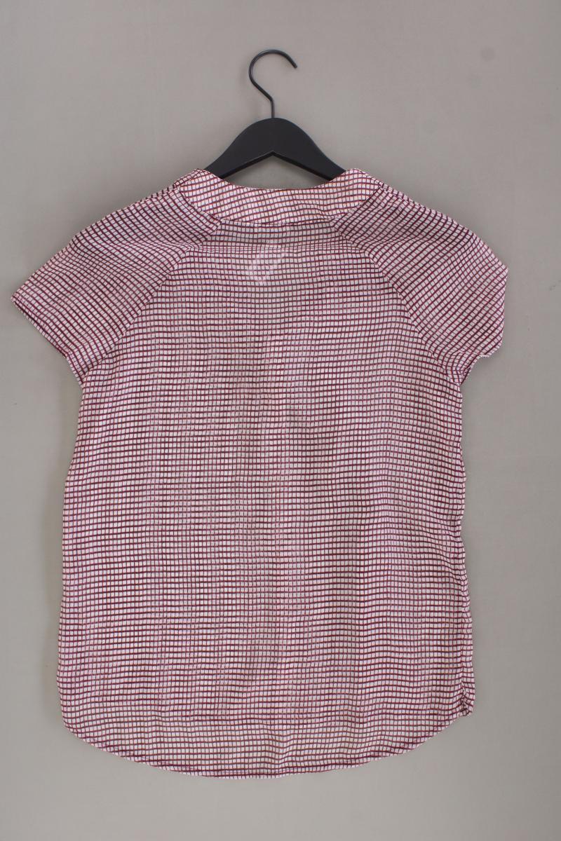 Street One Chiffonbluse Gr. 36 geometrisches Muster Kurzarm rot