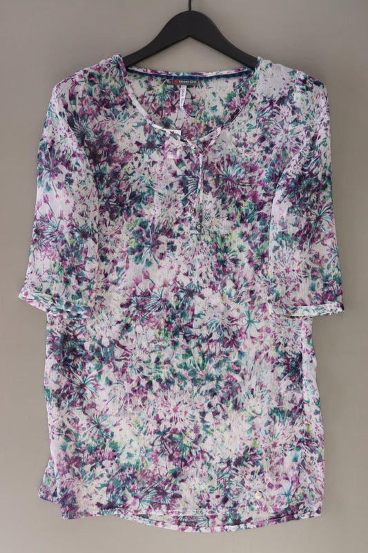 Street One Longbluse Gr. 36 mit Blumenmuster 3/4 Ärmel mehrfarbig