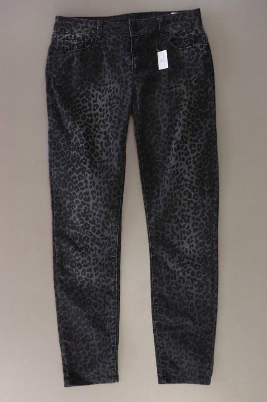 Street One Skinny Jeans Gr. W28 mit Tierdruck grau aus Baumwolle