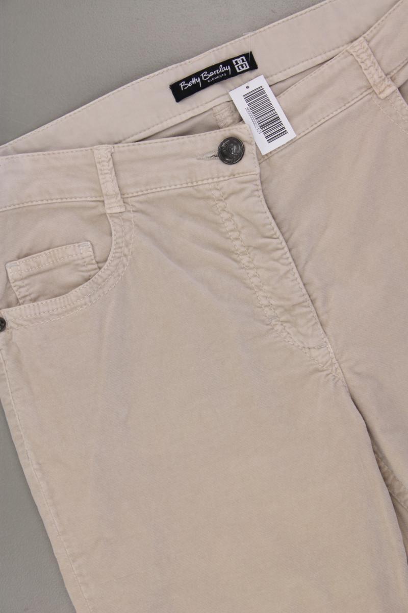 Betty Barclay Five-Pocket-Hose Gr. 38 creme aus Baumwolle