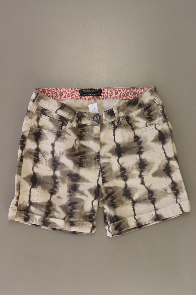 Maison Scotch Shorts Gr. W26 mit Batikmuster creme aus Baumwolle