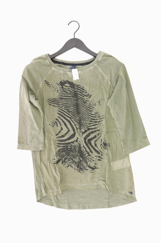 Cecil Regular Shirt Gr. S 3/4 Ärmel olivgrün aus Baumwolle