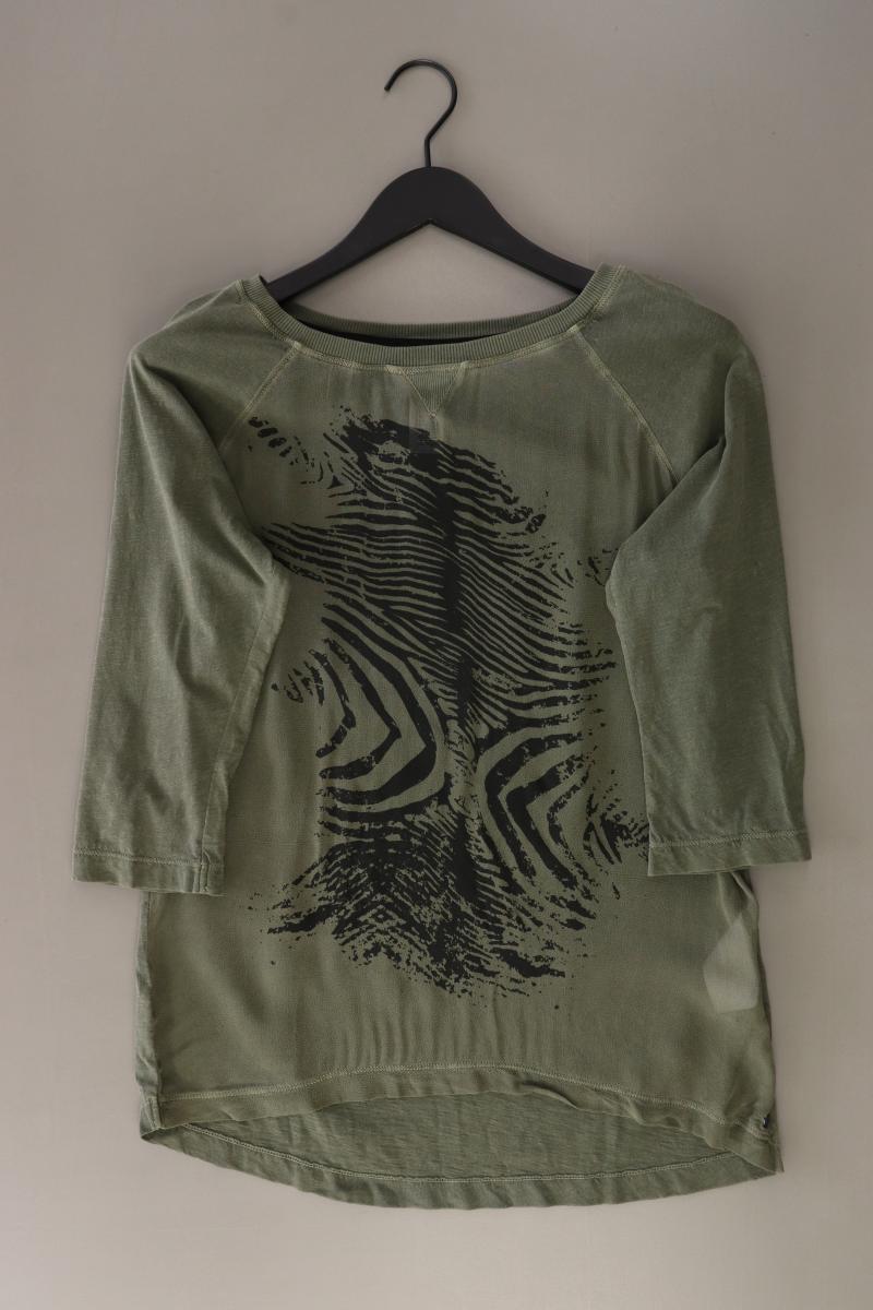 Cecil Comfort Bluse Gr. S 3/4 Ärmel olivgrün aus Baumwolle