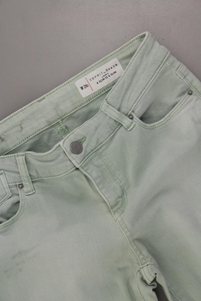 Esprit 7/8 Hose Gr. W26 grün aus Baumwolle