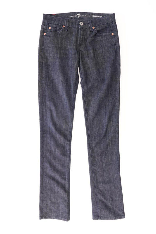 7 For All Mankind Straight Jeans Gr. W24 blau aus Baumwolle