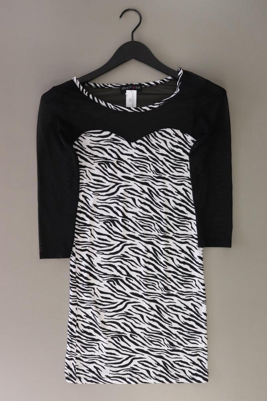 Melrose Schlauchkleid Gr. 32 mit Tierdruck 3/4 Ärmel schwarz aus Viskose