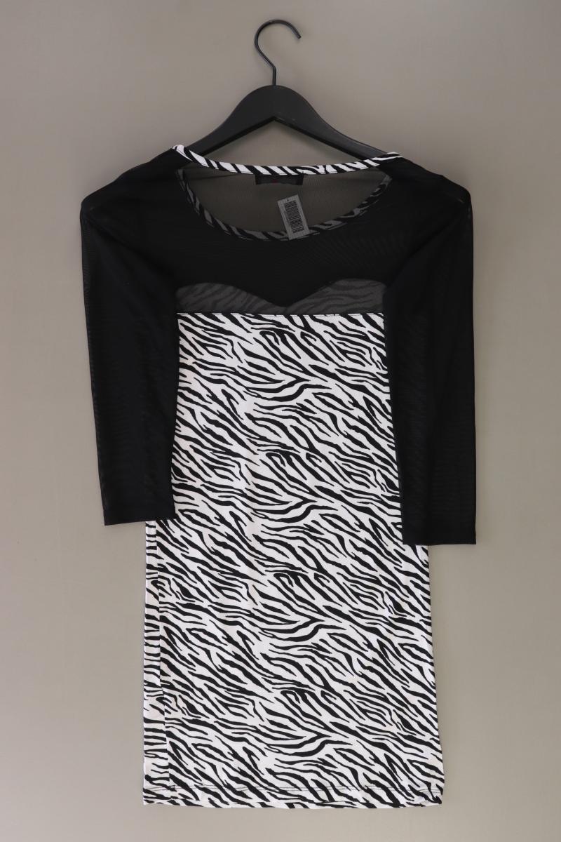 Melrose Schlauchkleid Gr. 32 mit Tierdruck 3/4 Ärmel schwarz aus Viskose