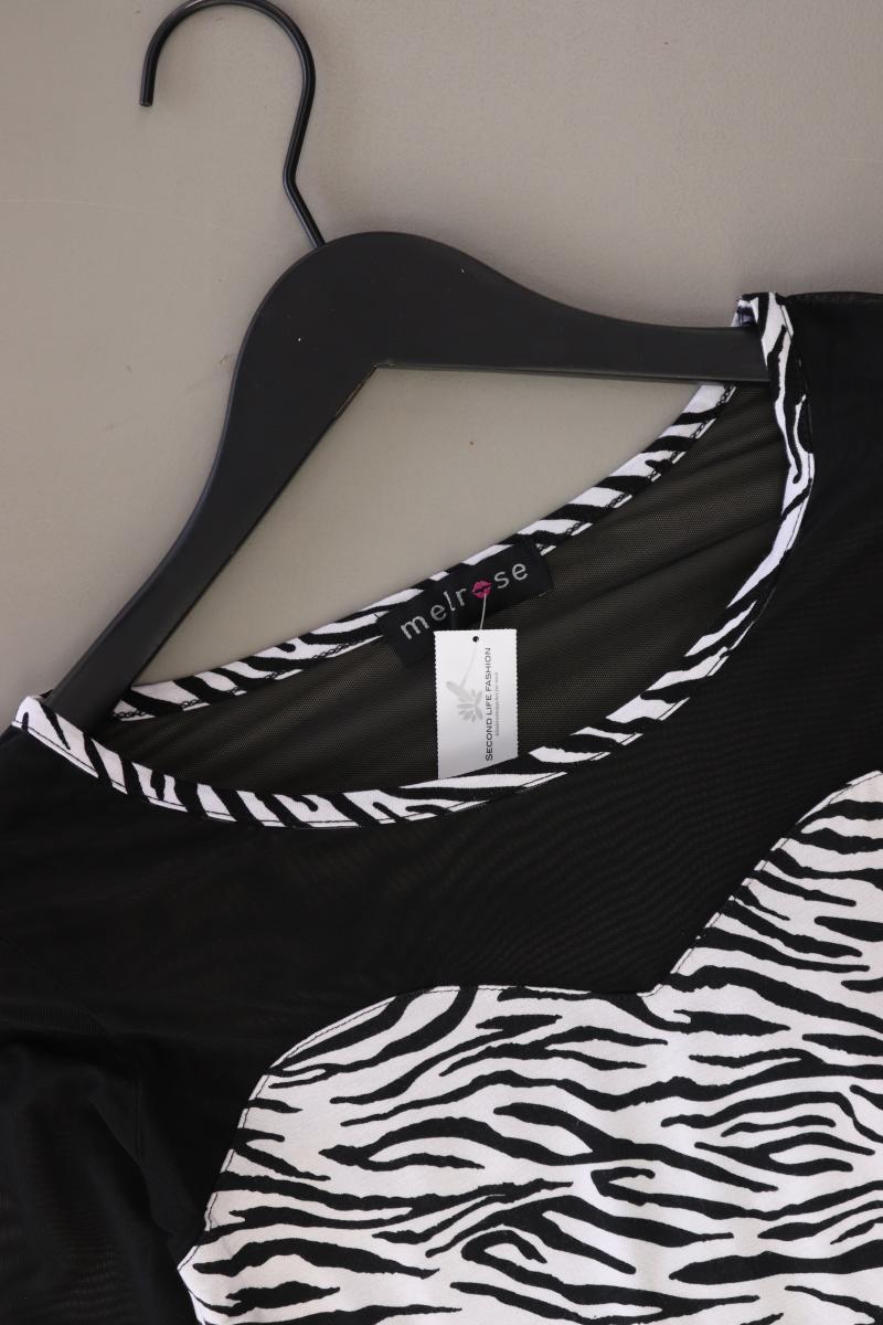Melrose Schlauchkleid Gr. 32 mit Tierdruck 3/4 Ärmel schwarz aus Viskose