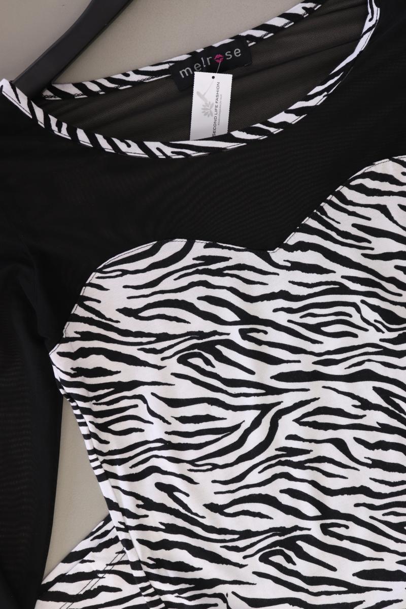 Melrose Schlauchkleid Gr. 32 mit Tierdruck 3/4 Ärmel schwarz aus Viskose