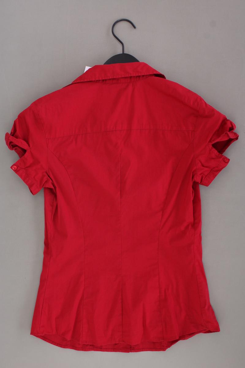 Sisley Kurzarmbluse Gr. XS rot aus Baumwolle