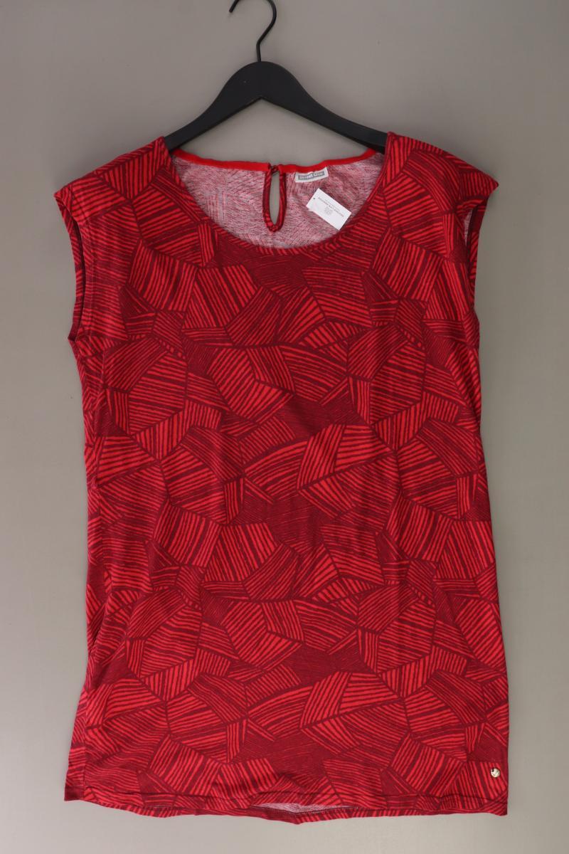 Street One Jerseykleid Gr. 40 Kurzarm rot aus Baumwolle