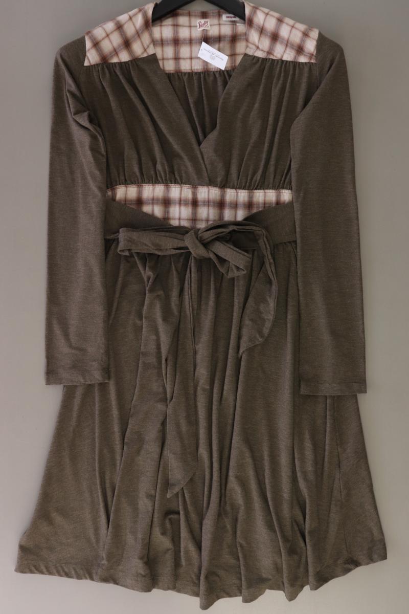 Replay Jerseykleid Gr. XS Langarm braun aus Viskose