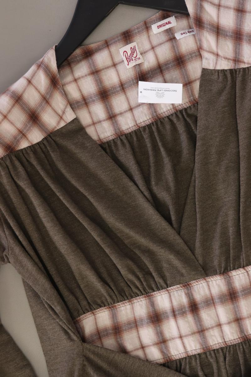 Replay Jerseykleid Gr. XS Langarm braun aus Viskose