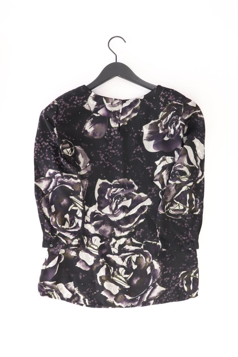 Mexx Classic Bluse Gr. 34 mit Blumenmuster 3/4 Ärmel schwarz aus Polyester