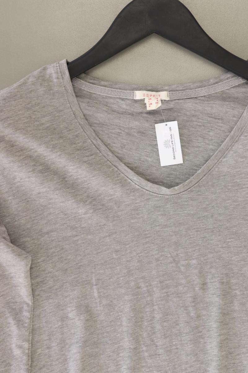 Esprit T-Shirt Gr. XS Kurzarm grau