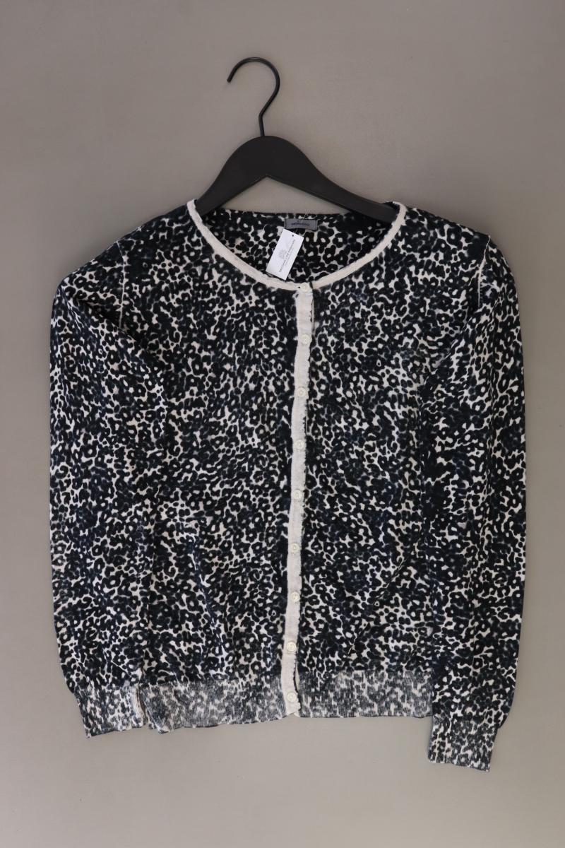Montego Strickjacke Gr. M mit Tierdruck Langarm blau