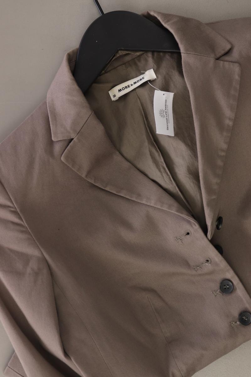 More&More Regular Blazer Gr. 36 braun aus Baumwolle