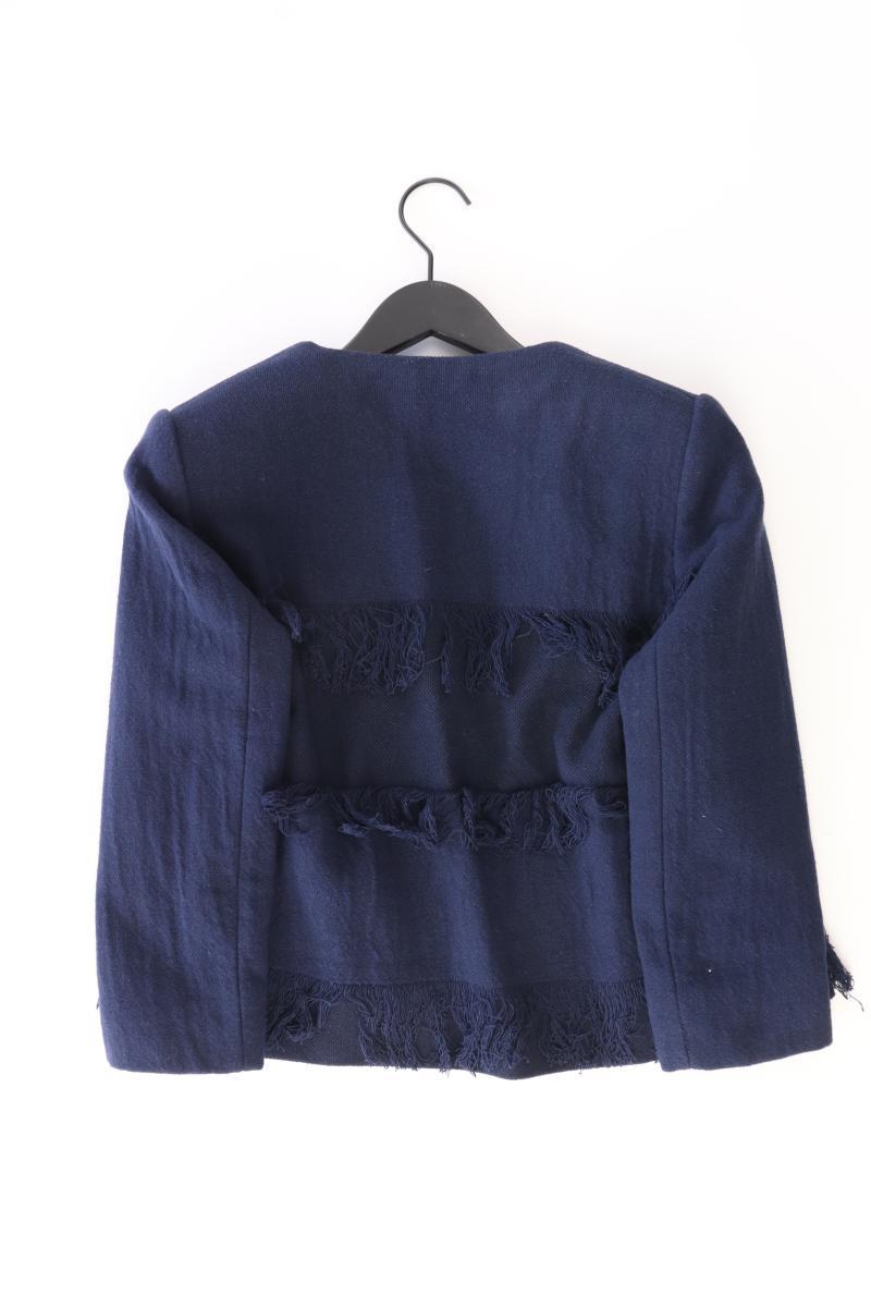 Mango Übergangsjacke mit Fransen Gr. M blau