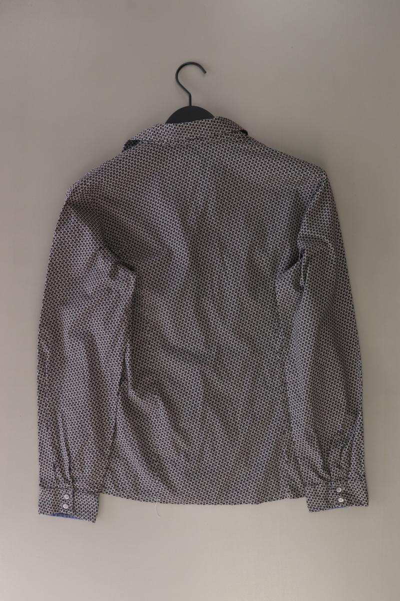 s.Oliver Rüschenbluse Gr. 40 Langarm grau aus Baumwolle
