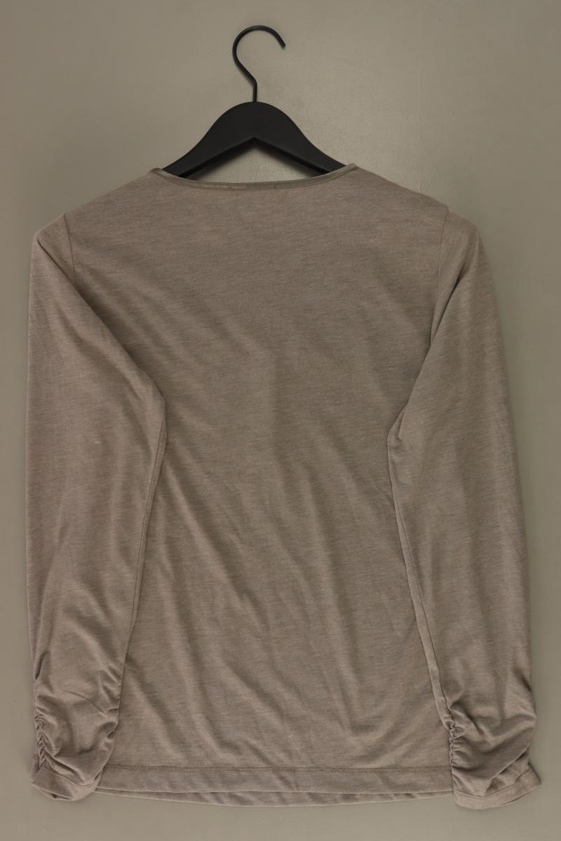 Heine Longsleeve-Shirt Gr. 40 Langarm grau aus Polyester