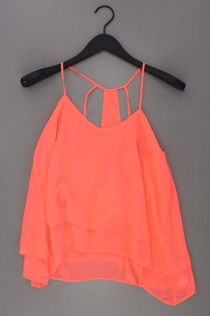 Bershka Spaghetti-Top Gr. M neu mit Etikett orange aus Polyester