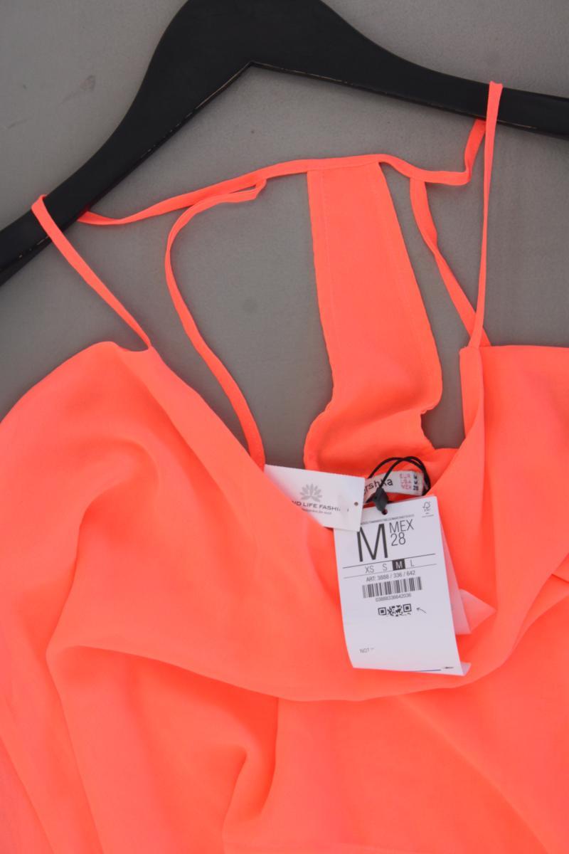 Bershka Spaghetti-Top Gr. M neu mit Etikett orange aus Polyester