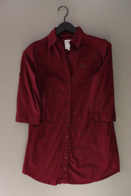 s.Oliver Longbluse Gr. 36 3/4 Ärmel rot aus Baumwolle