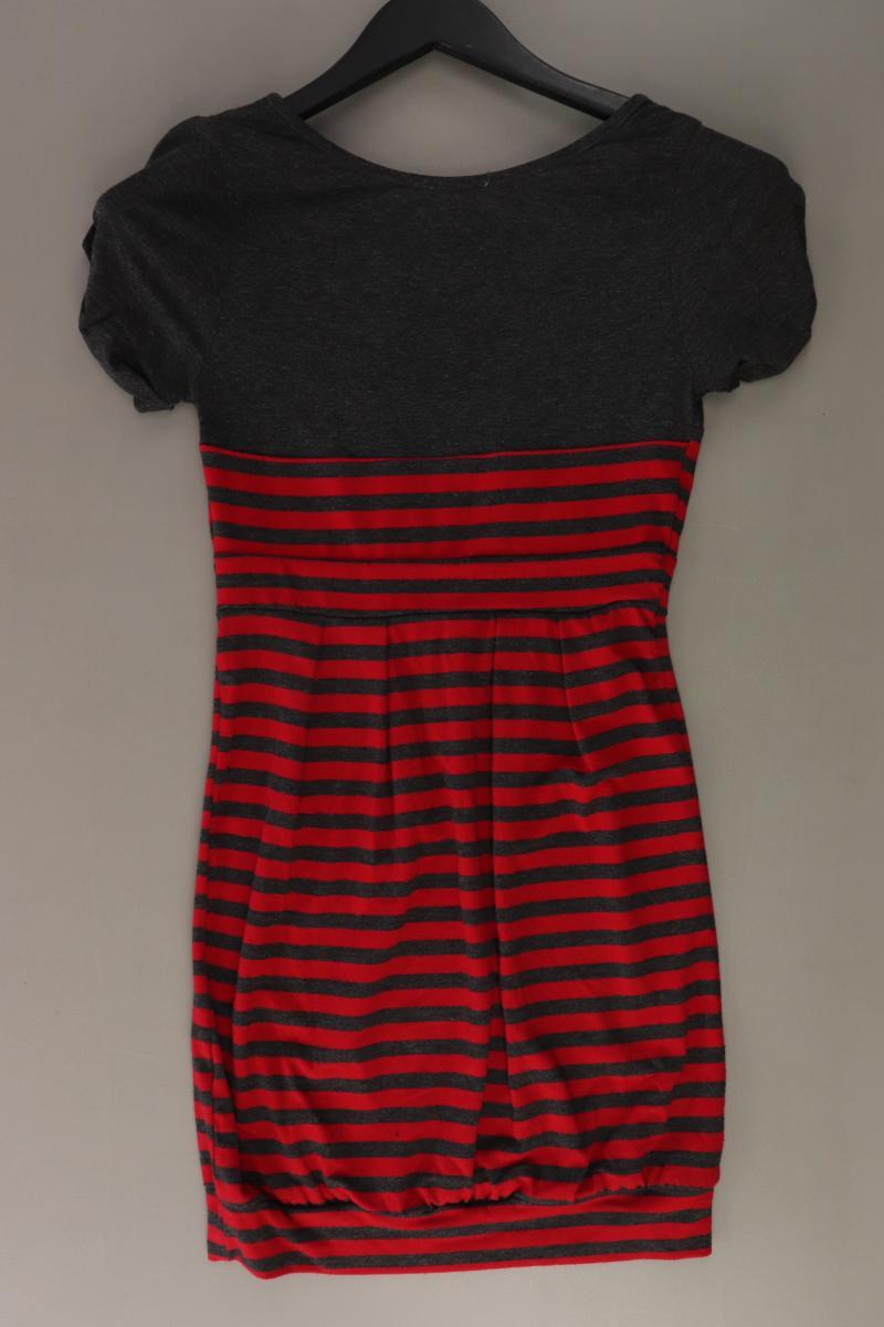 Stretchkleid Gr. XS gestreift Kurzarm rot