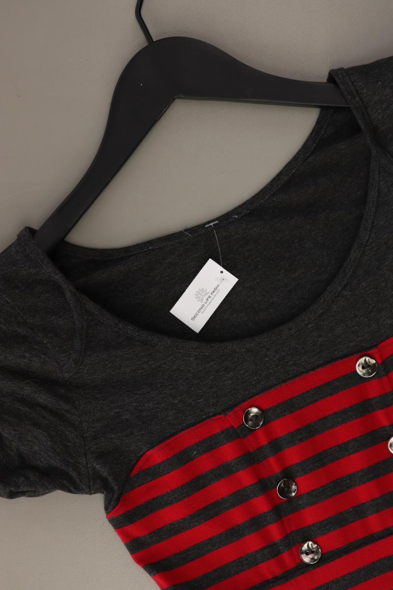 Stretchkleid Gr. XS gestreift Kurzarm rot