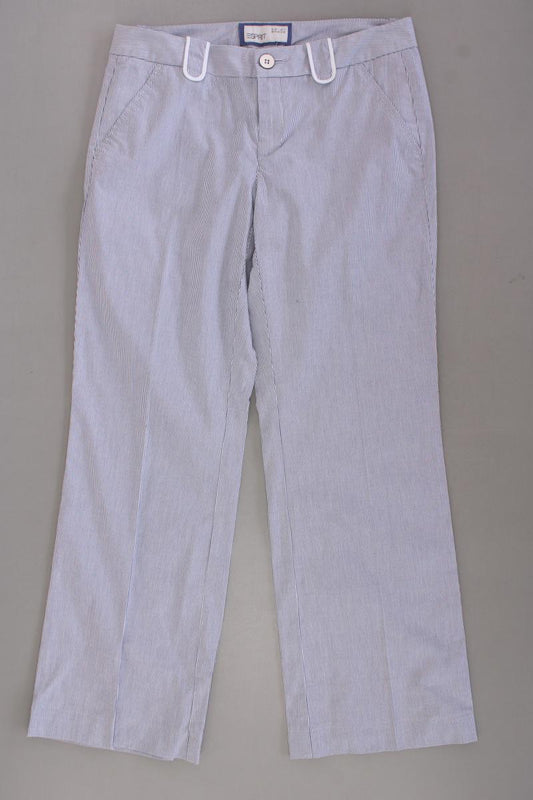 Esprit Hose Gr. 36 gestreift blau aus Baumwolle