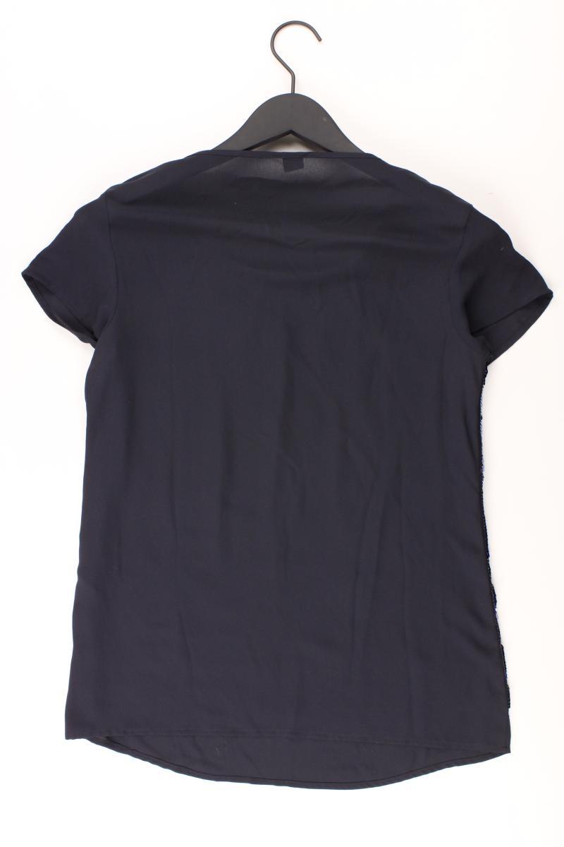 Sir Oliver T-Shirt Gr. 34 Kurzarm mit Pailletten blau aus Polyester