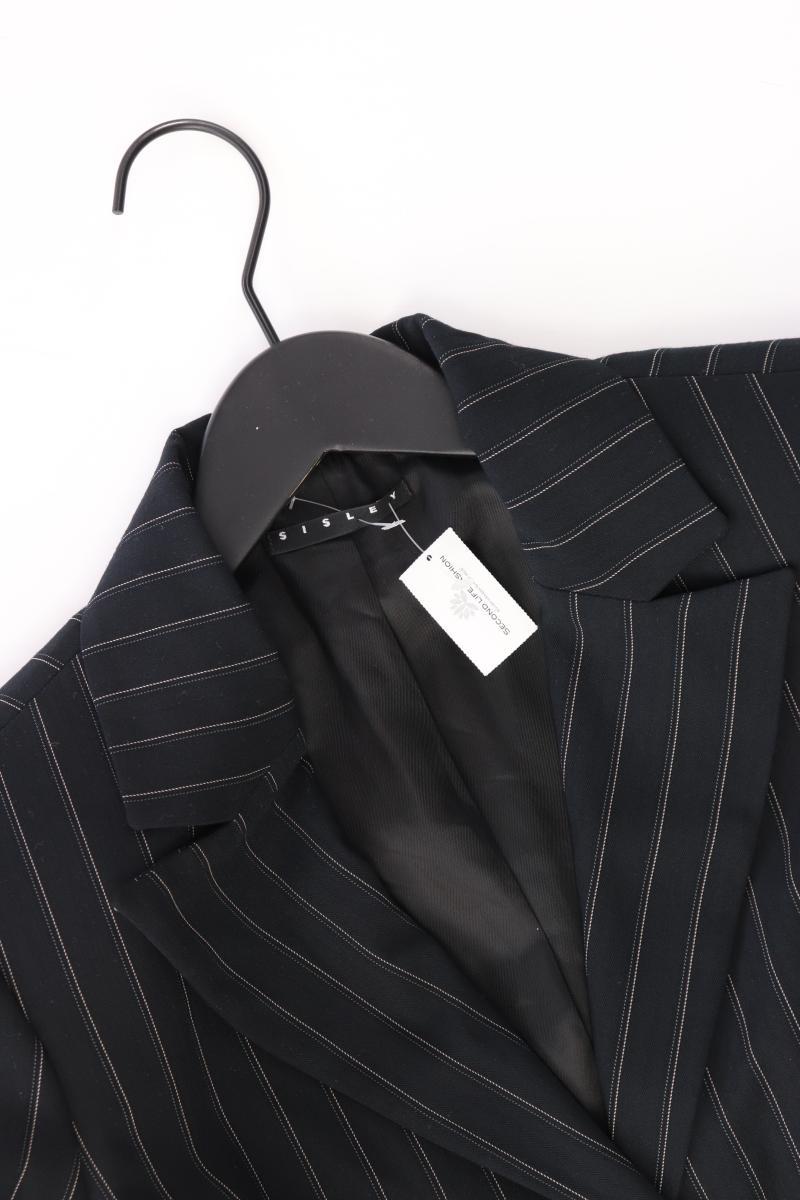 Sisley Regular Blazer Gr. IT 40 (XS) gestreift schwarz aus Polyester
