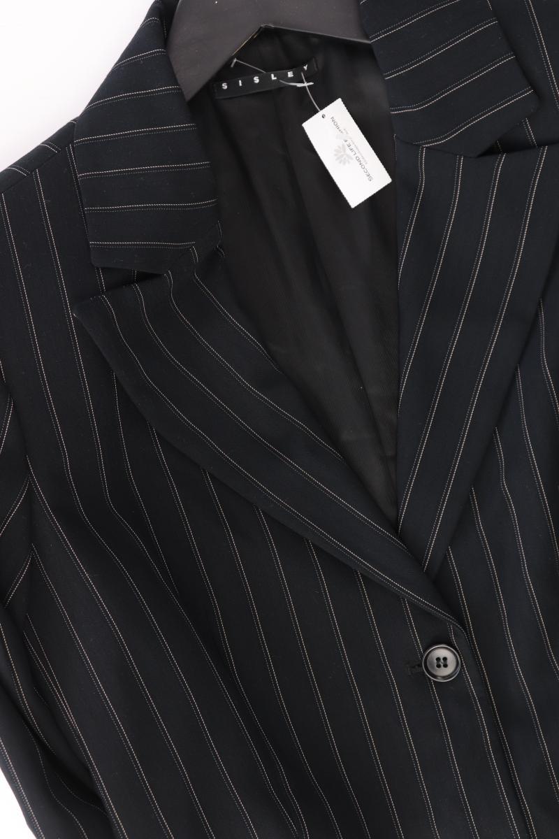 Sisley Regular Blazer Gr. IT 40 (XS) gestreift schwarz aus Polyester